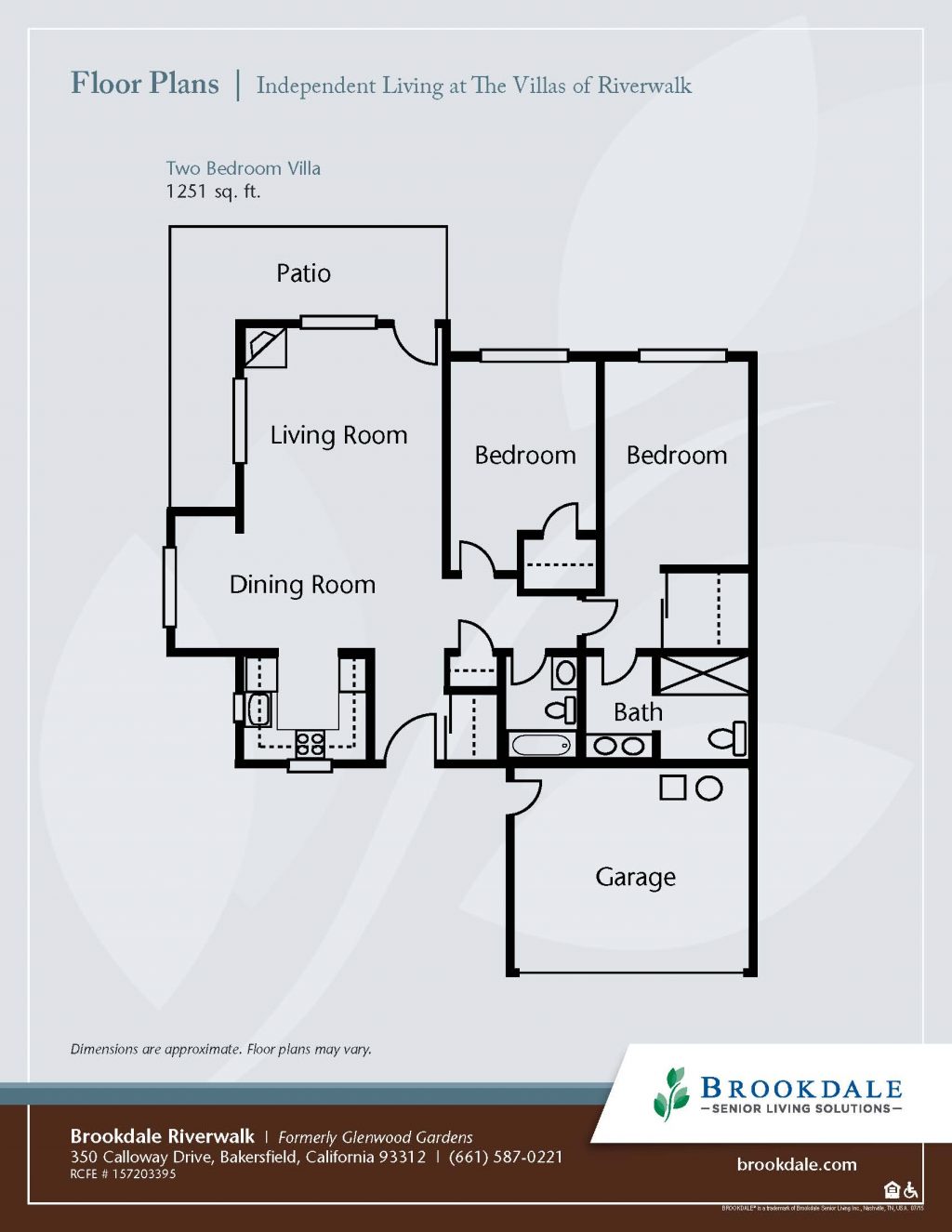 Brookdale Riverwalk 350 Calloway Drive Bakersfield CA 93312 Senior